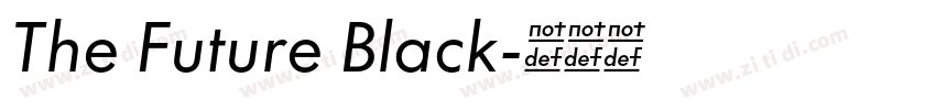 The Future Black字体转换